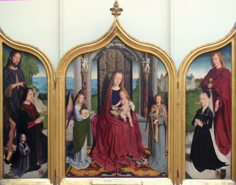 Triptyque de la famille Sedano - Gérard David image 1 copie peinte à la main à l’huile