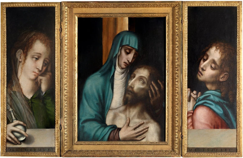 Tríptico de la Pietà, San Juan y Santa María Magdalena - Luis de Morales