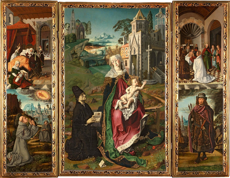 Tríptico de la Virgen de Montserrat - Bartolomé Bermejo