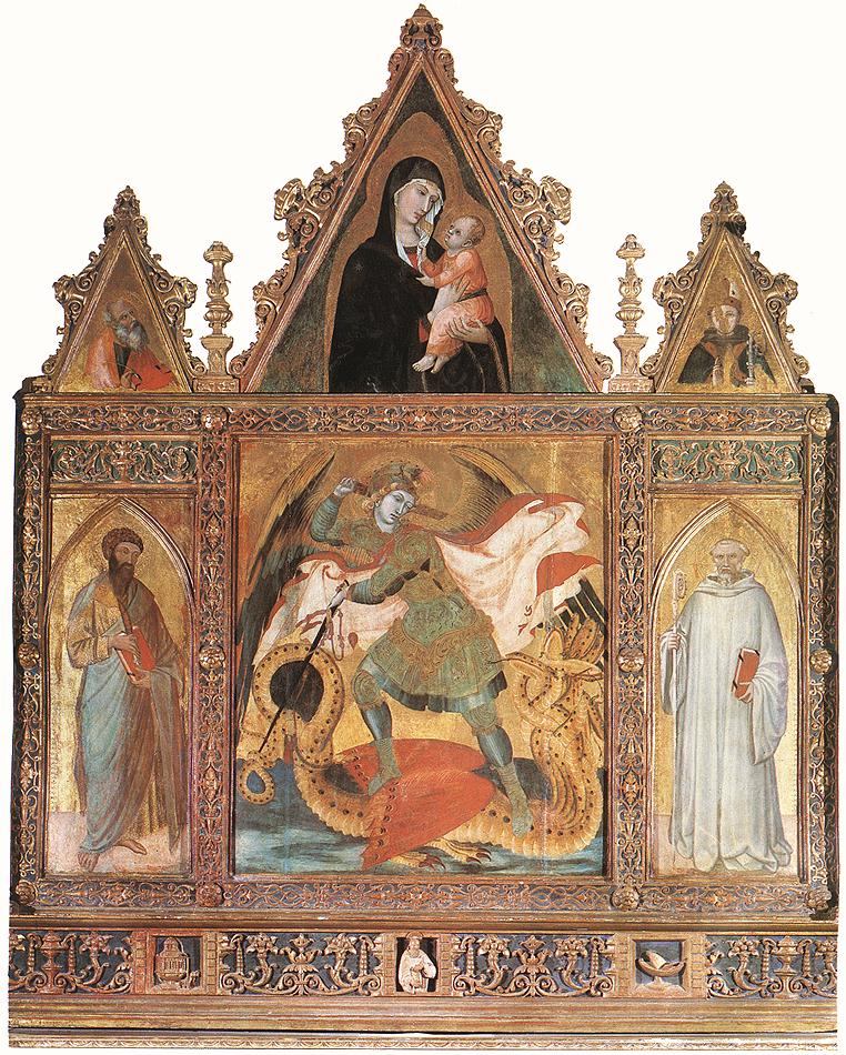 Tríptico de San Miguel - Ambrogio Lorenzetti