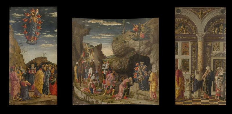 tríptico de los Oficios - Andrea Mantegna