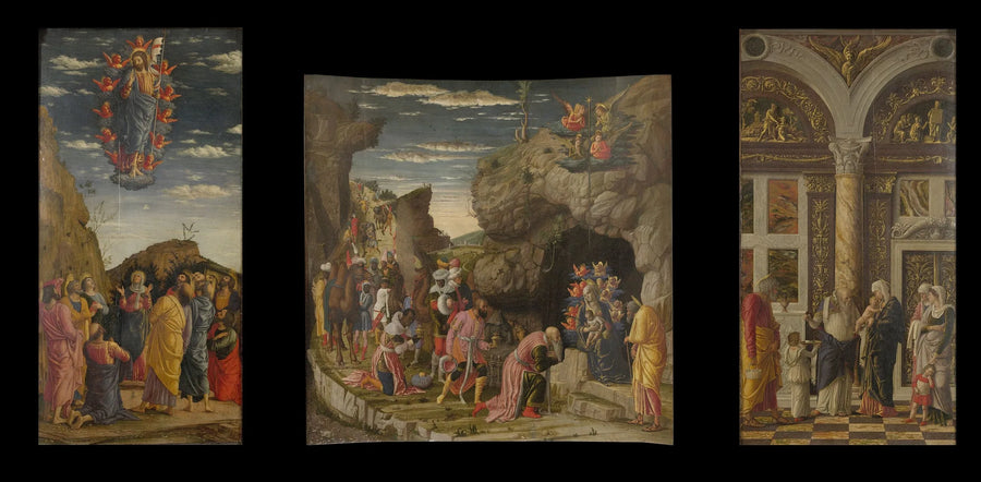 tríptico de los Oficios - Andrea Mantegna