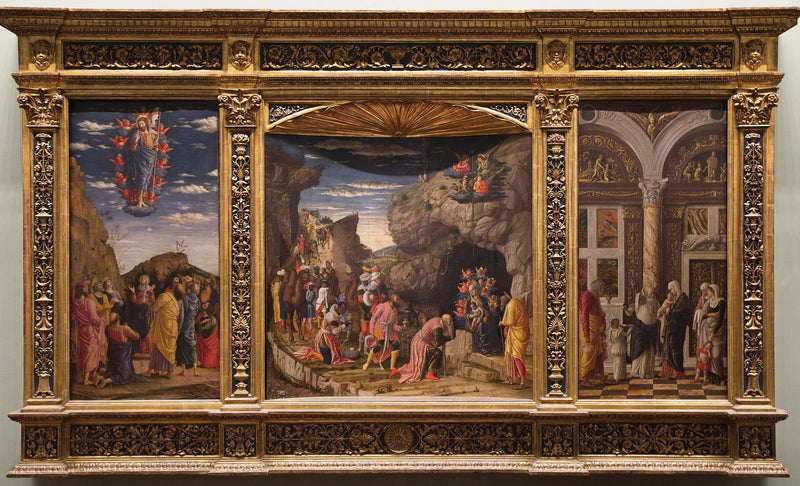 tríptico de los Oficios - Andrea Mantegna