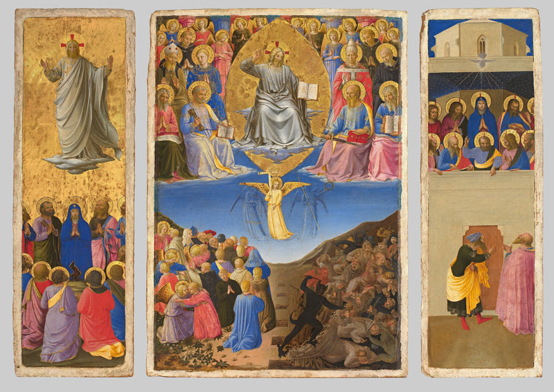 Tríptico del Juicio Final, Ascensión y Pentecostés - Fra Angelico