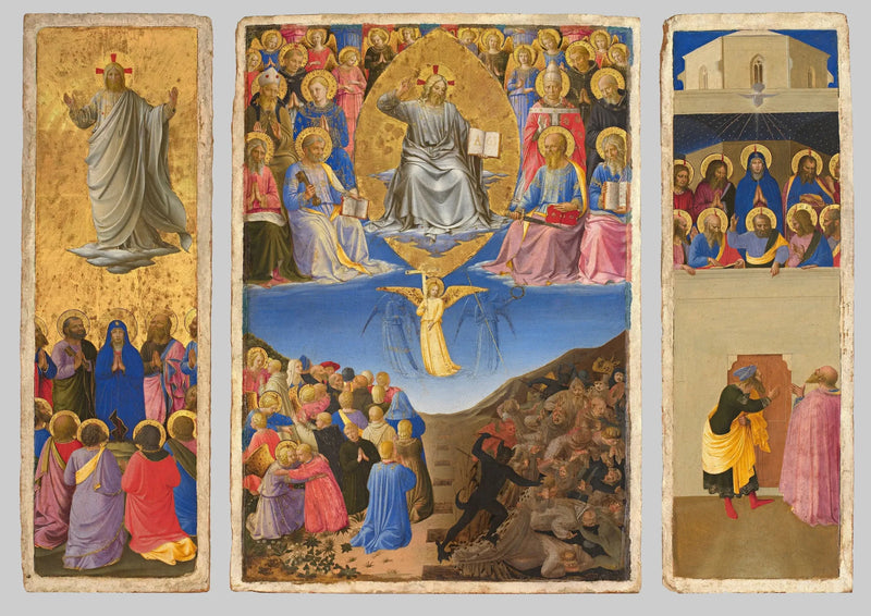 Tríptico del Juicio Final, Ascensión y Pentecostés - Fra Angelico