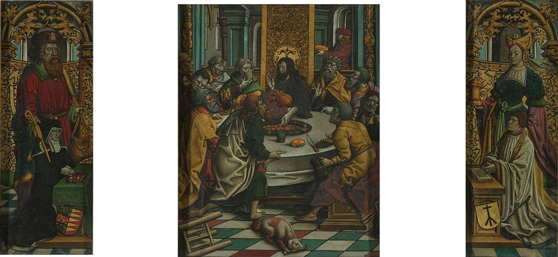 Tríptico que representa la Última Cena y los donantes - Jacob Cornelisz van Oostsanen