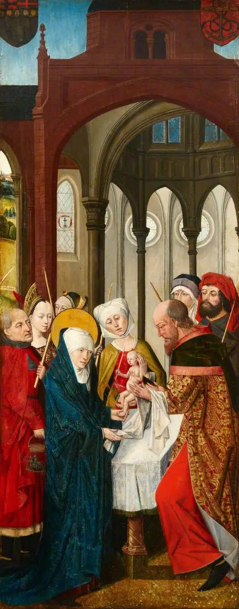 Tríptico Weston (tríptico, ala izquierda, interior) - Rogier van der Weyden