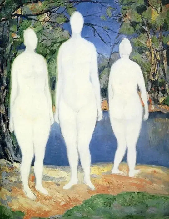 Tres bañistas - Kazimir Malevich