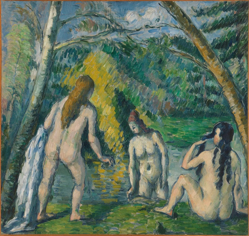 Tres bañistas - Paul Cézanne