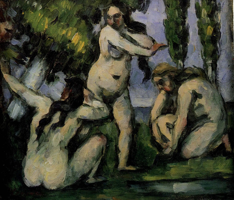 Tres bañistas - Paul Cézanne