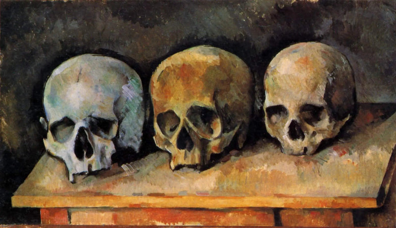 Tres calaveras - Paul Cézanne