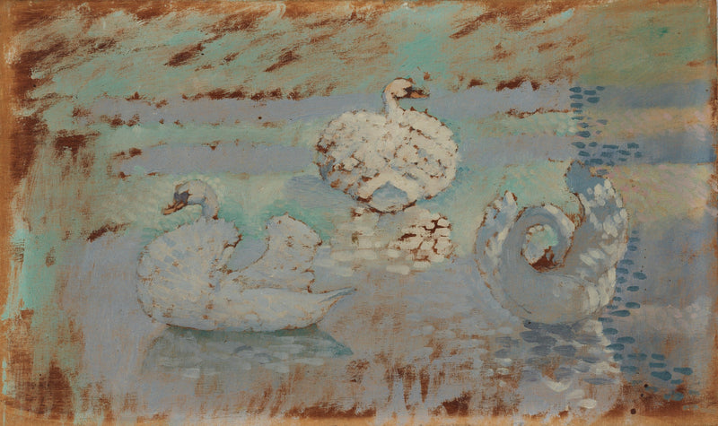 Tres cisnes - Henri-Edmond Cross