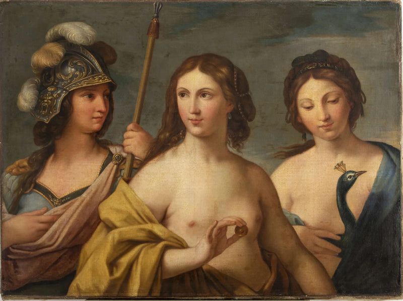 Tres diosas (Minerva, Venus y Juno). - Simon Vouet
