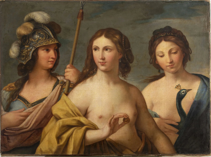 Tres diosas (Minerva, Venus y Juno). - Simon Vouet
