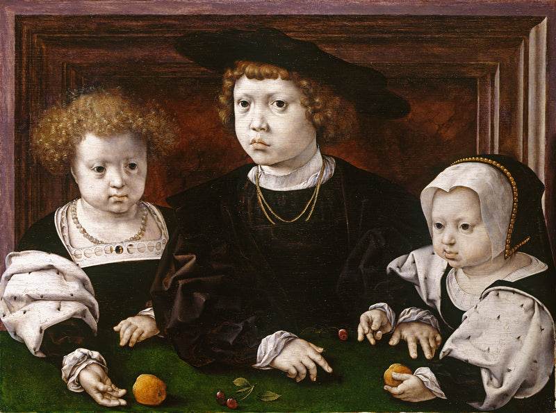 Tres hijos del rey Christian II de Dinamarca - Jan Gossaert