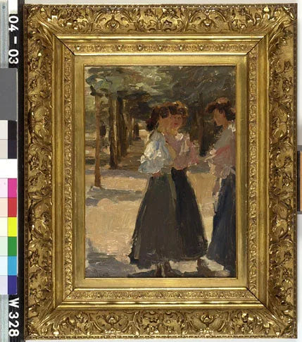 Tres mujeres en una avenida - Isaac Israel