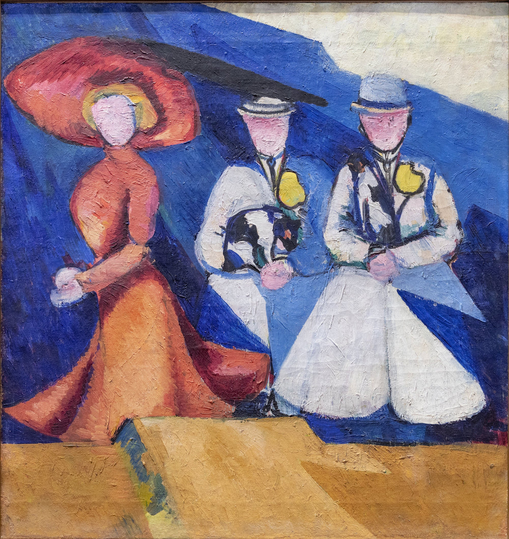 Trois figures féminines - Alexandra Exter image 1 copie de tableau peinte à la main