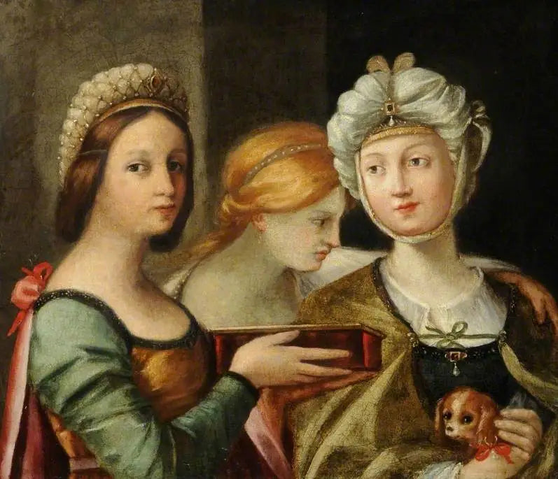 Tres figuras femeninas - Guido Reni