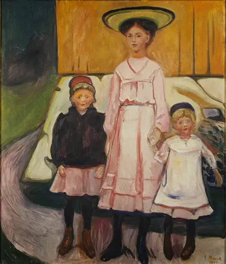 Tres chicas en Åsgårdstrand - Edvard Munch