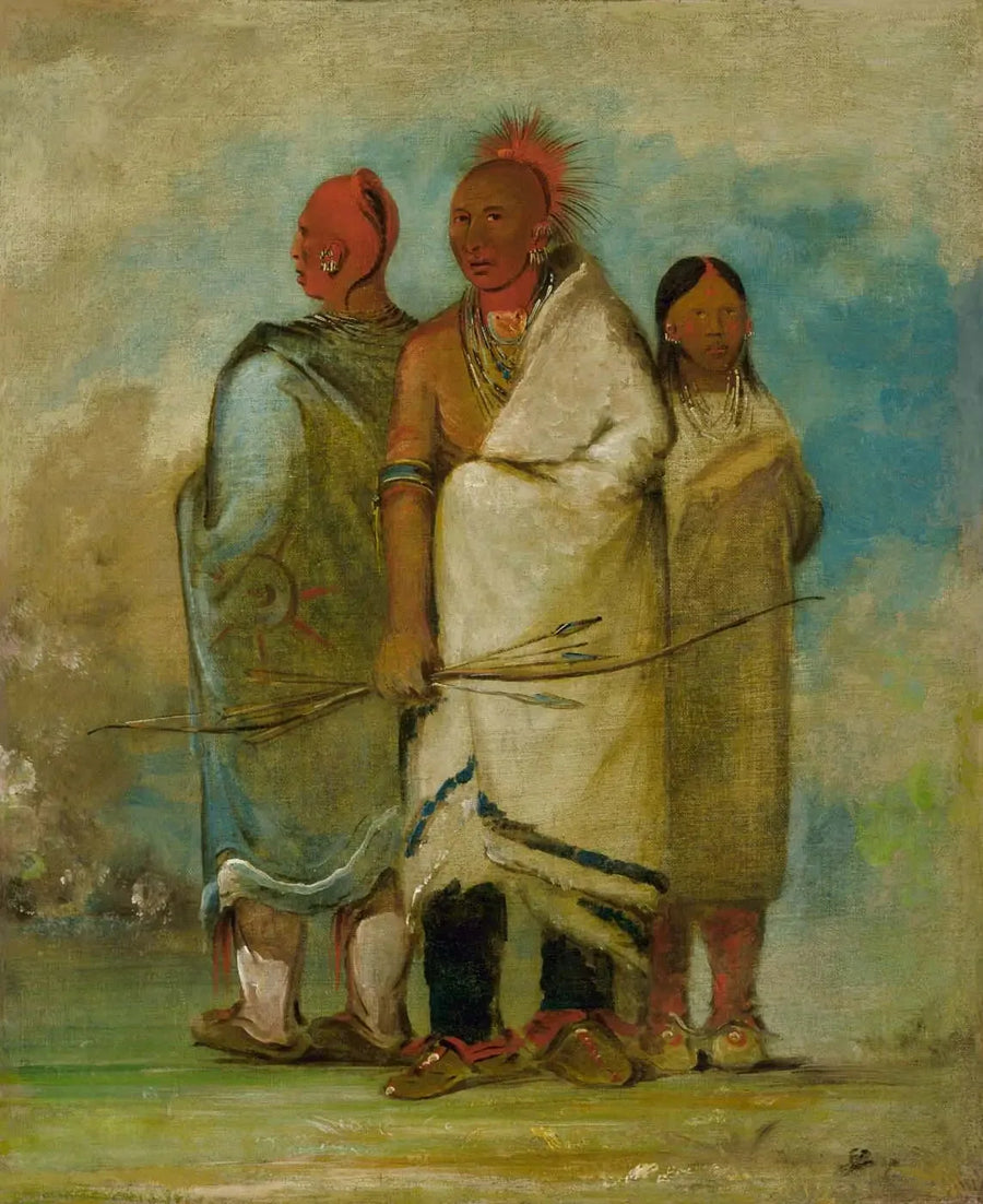Tres Indios Zorros - George Catlin