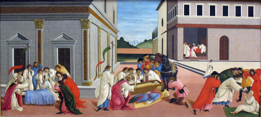 Tres Milagros de San Zénobe - Sandro Botticelli