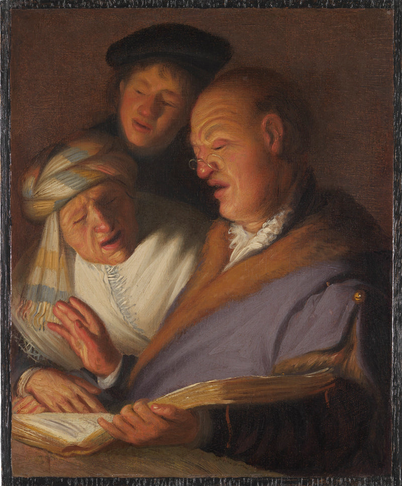 Tres cantantes (Alegoría de la audición) - Rembrandt