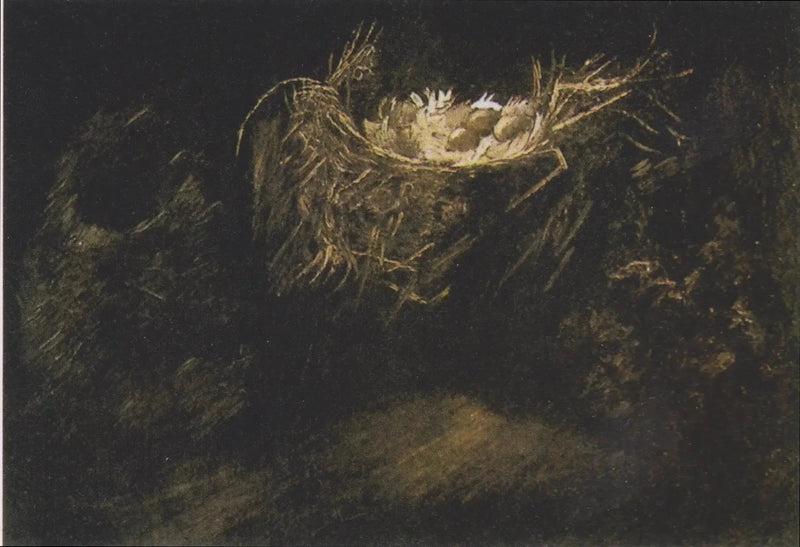 Naturaleza muerta con tres nidos de pájaros - Vincent van Gogh