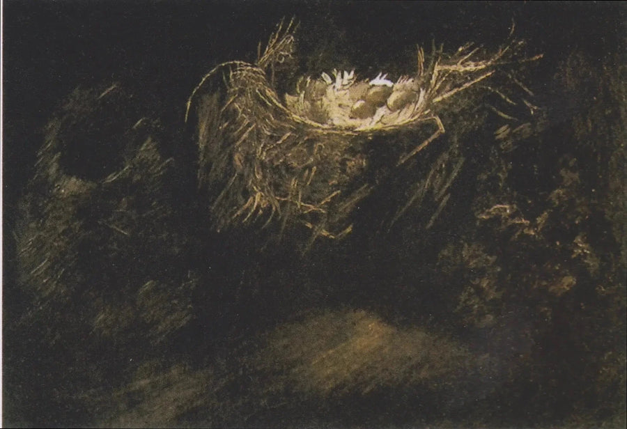 Naturaleza muerta con tres nidos de pájaros - Vincent van Gogh