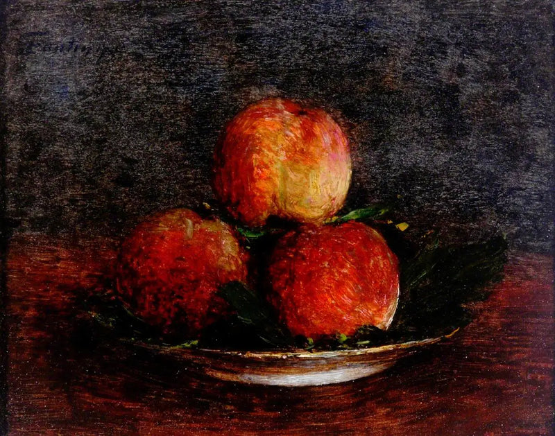 Tres duraznos - Henri Fantin-Latour