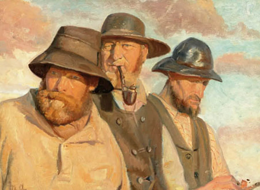Tres pescadores de Skagen. -Michael Peter Ancher