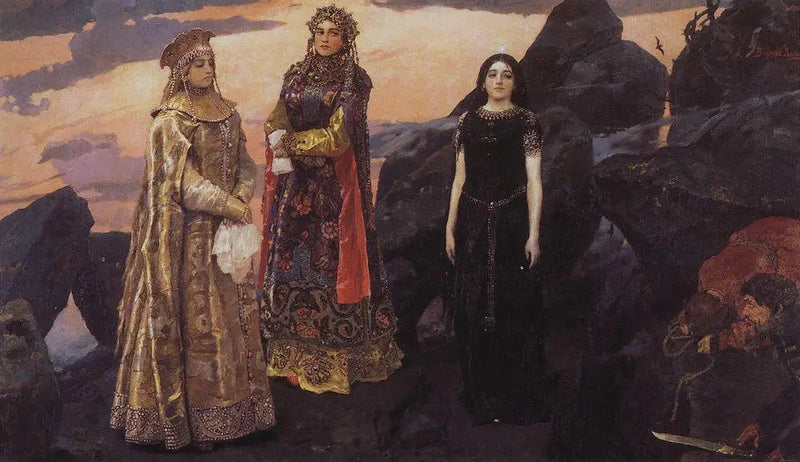 Tres princesas del reino subterráneo - Viktor Vasnetsov