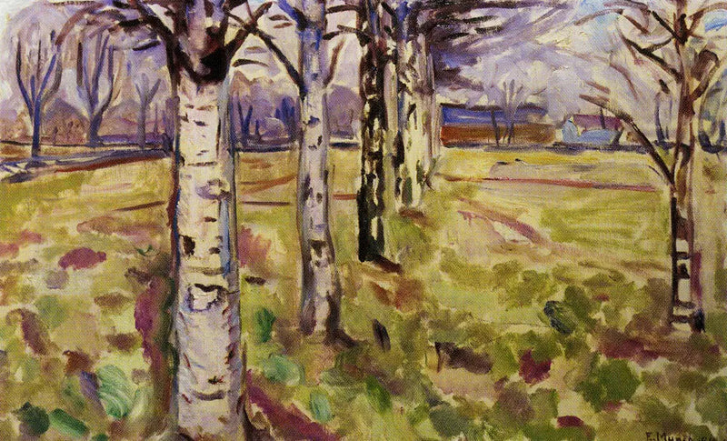 Troncos de abedules - Edvard Munch