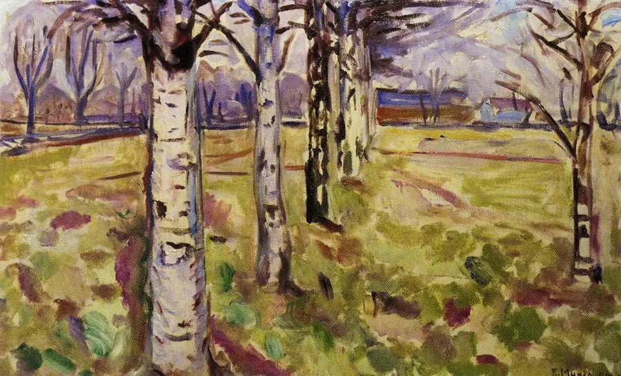 Troncos de abedules - Edvard Munch