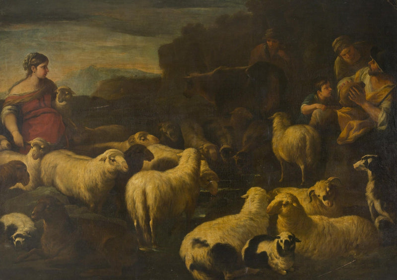 Rebaño de ovejas - Luca Giordano