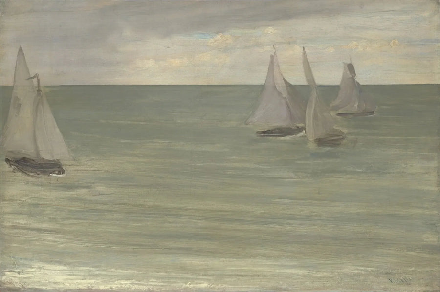 Trouville (Gris y Verde, el mar de plata) - James Abbott McNeill Whistler