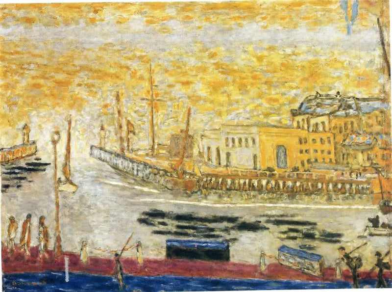 Trouville, la salida del puerto - Pierre Bonnard