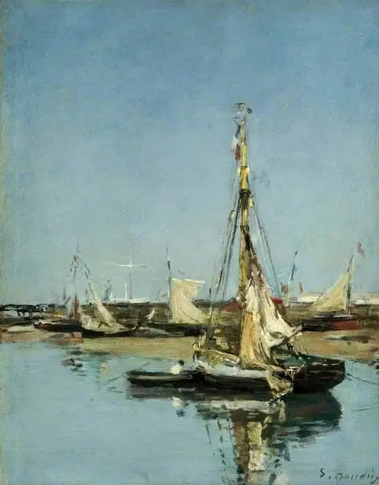 Trouville, los muelles a marea baja - Eugène Boudin