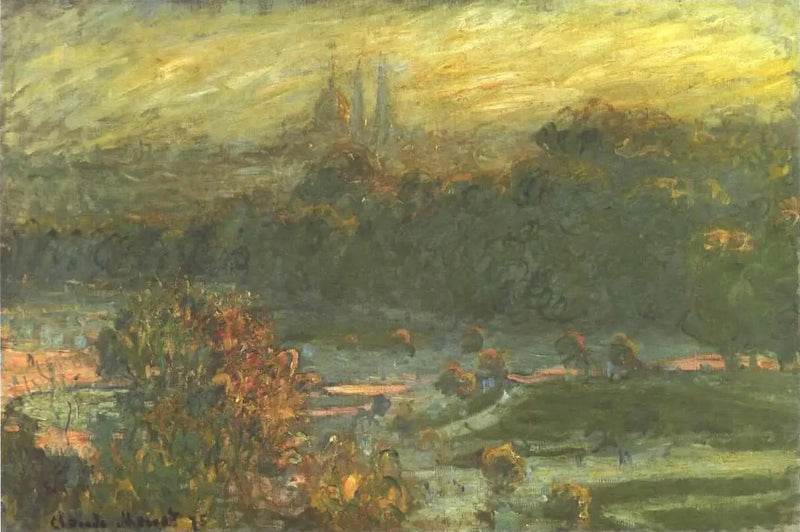 Las Tullerías, boceto W403 - Claude Monet