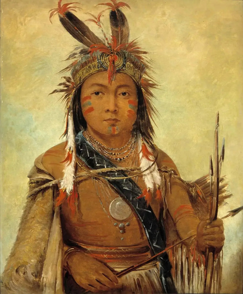 Ud-je-jock, Pélican, un niño - George Catlin