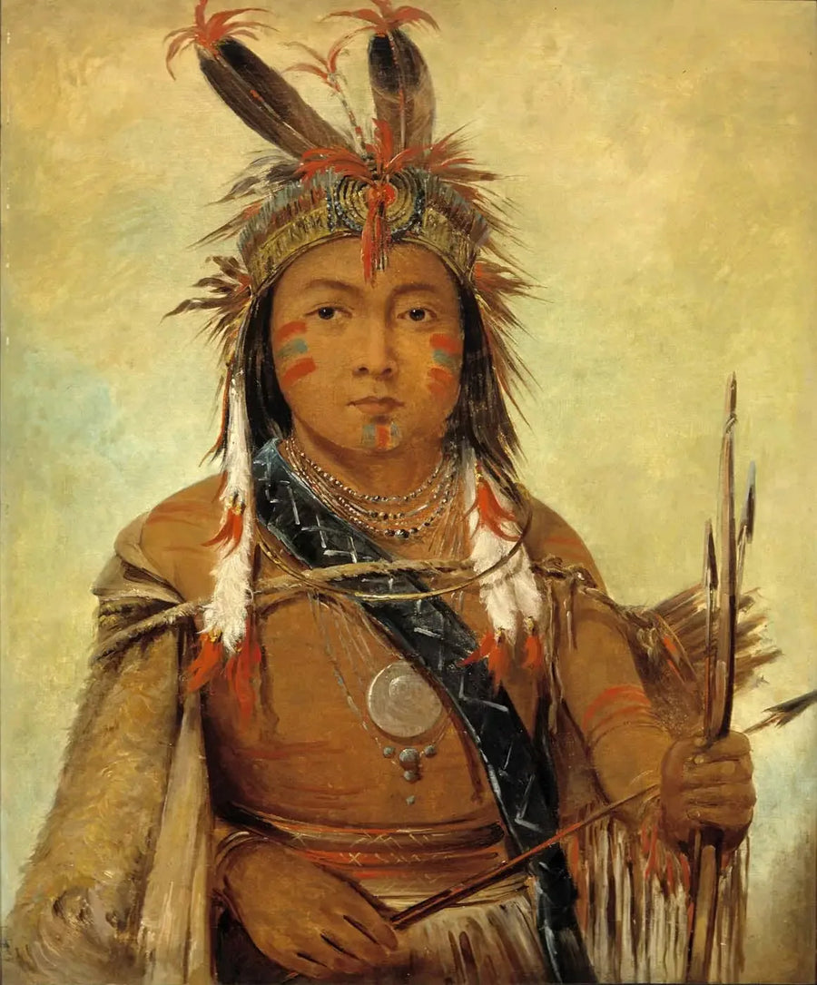 Ud-je-jock, Pélican, un niño - George Catlin