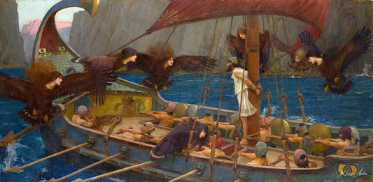 Ulysse et les sirènes - John William Waterhouse Reproductions de tableaux à la peinture à l’huile