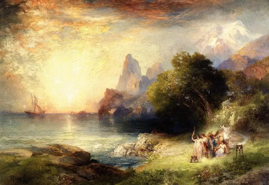 Ulises y las sirenas - Thomas Moran