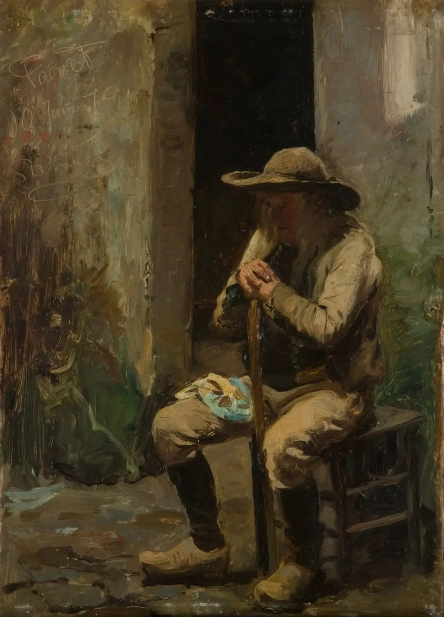 Un agricultor del Faouet sentado - Peder Severin Krøyer