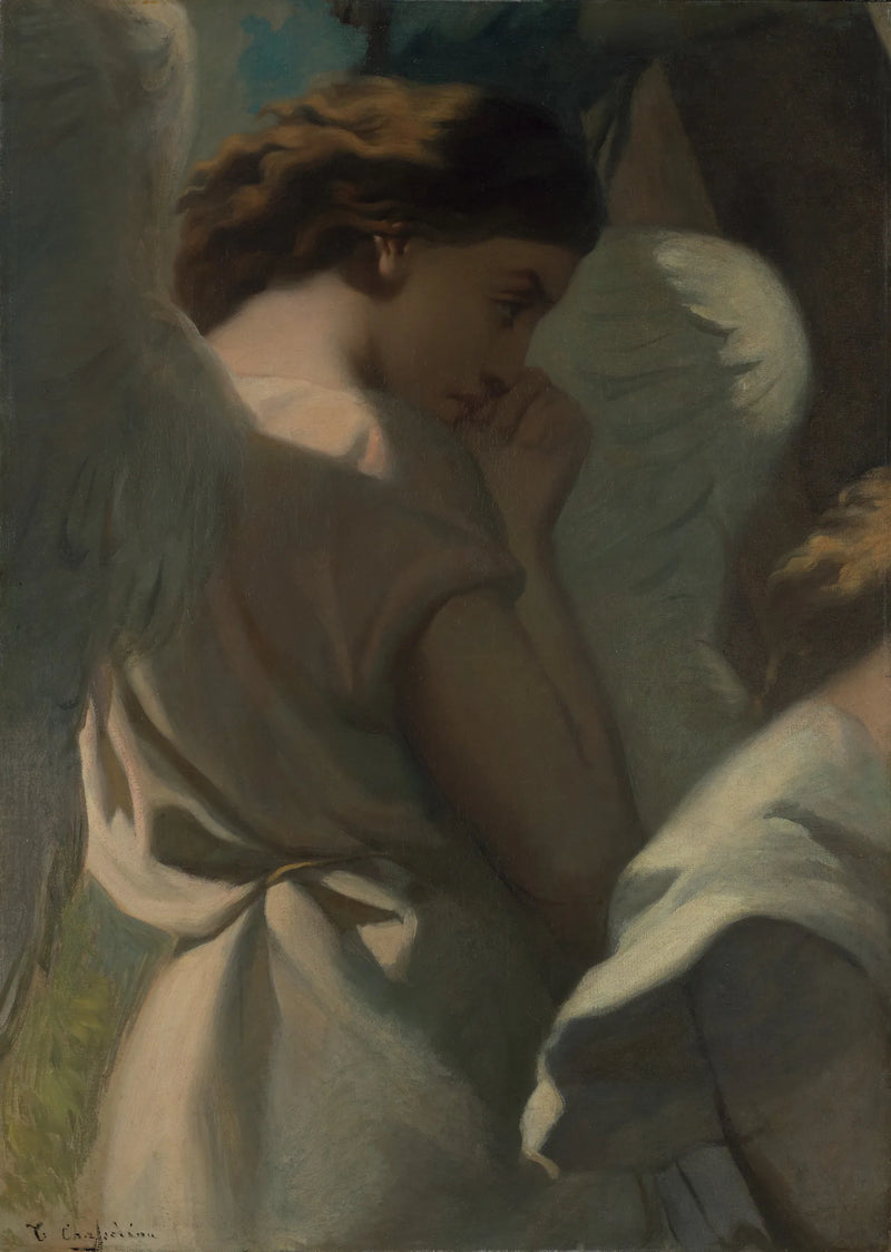 Un ángel orando en el jardín de los olivos - Théodore Chassériau