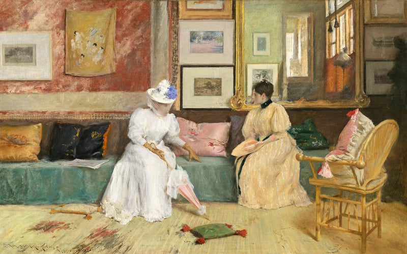Una llamada amistosa - William Merritt Chase