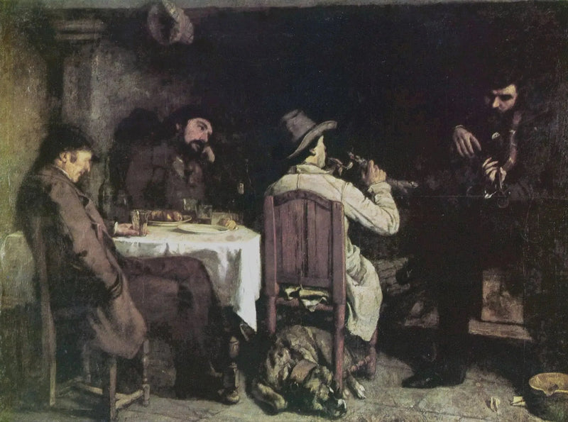 Una tarde en Ornans - Gustave Courbet