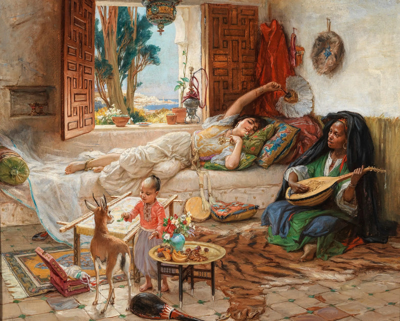Una tarde en Argel - Frederick Arthur Bridgman