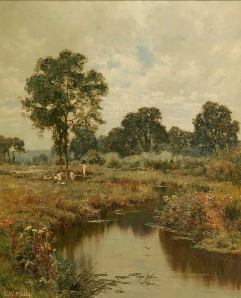 Una tarde de agosto, Woolhampton, Berkshire - Edward Wilkins Waite