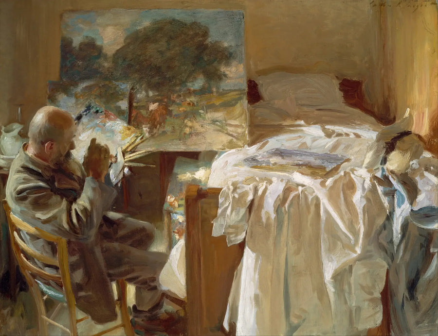 Un artista en su taller - John Singer Sargent