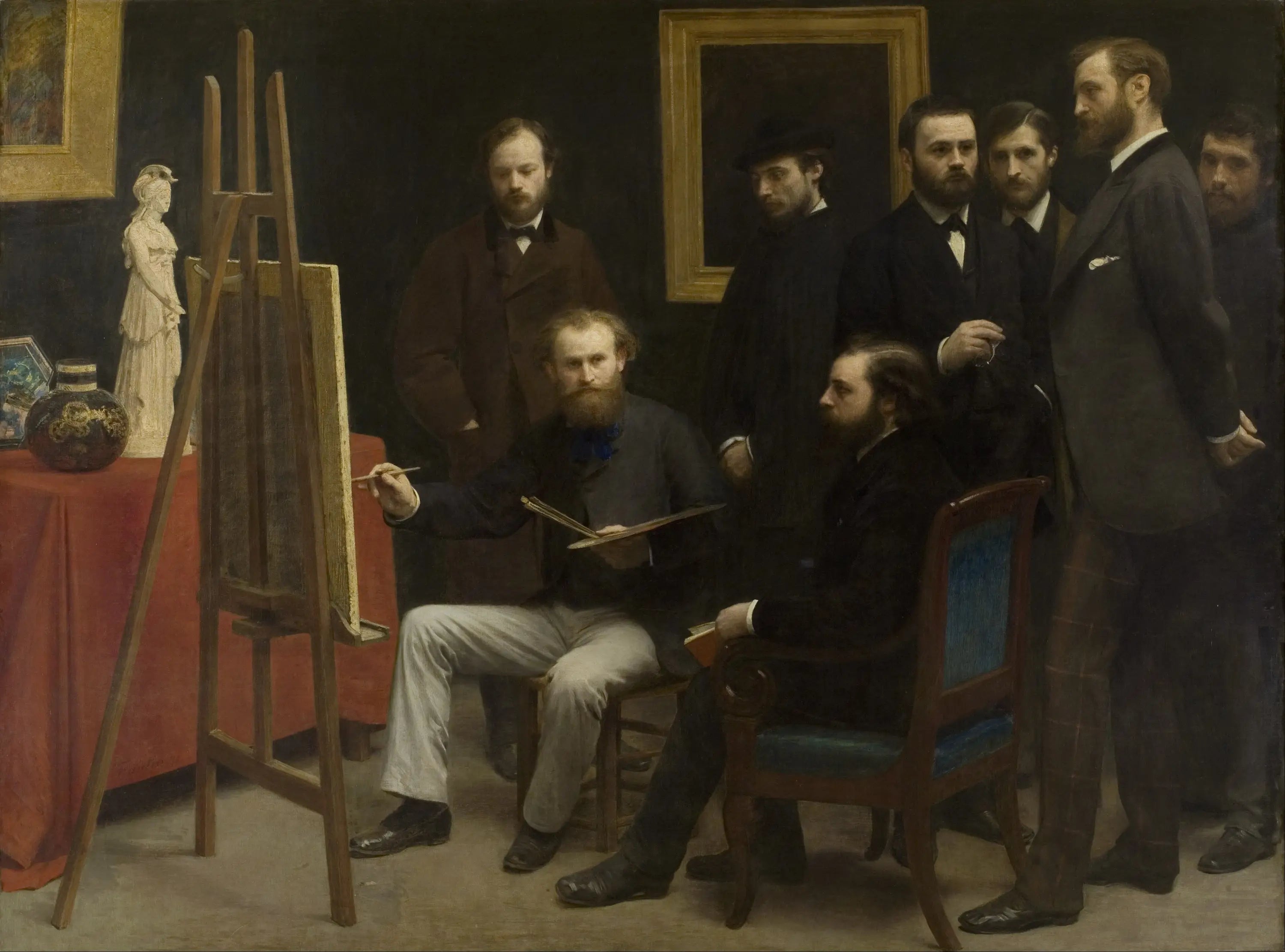 Un atelier aux Batignolles - Henri Fantin-Latour - Alpha Reproduction